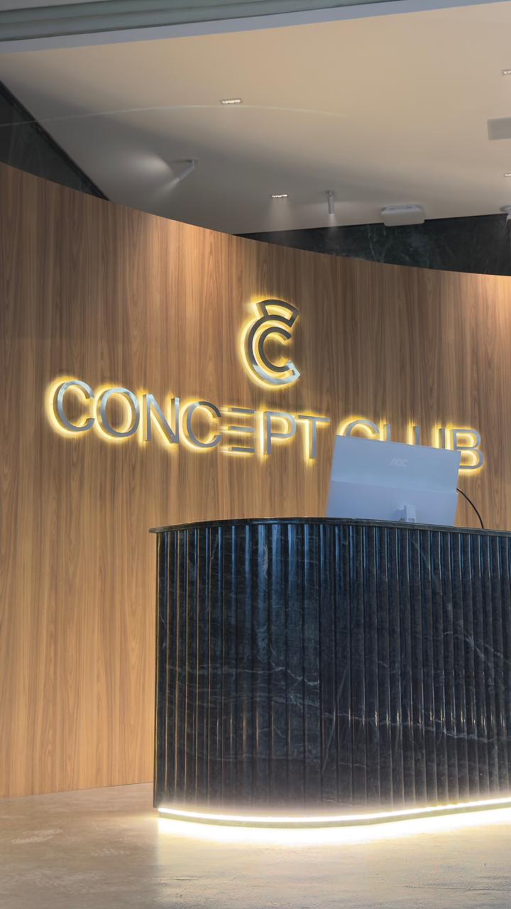 Letreiro Concept Club Neon